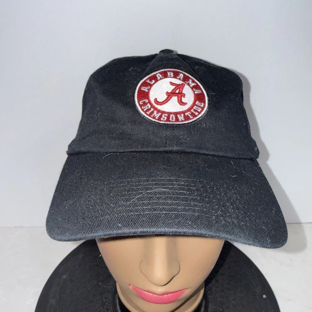 Alabama Crimson Tide 47 Brand Clean Up Hat Black Adjustable NCAA Cap oht